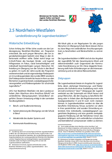 Arbeitshilfe 14 - Länderprogramme NRW, Sachsen, Schleswig-Holstein und Anhang