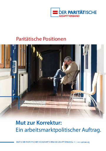Publikation: Mut zur Korrektur - ein arbeitsmarktpolitischer Auftrag