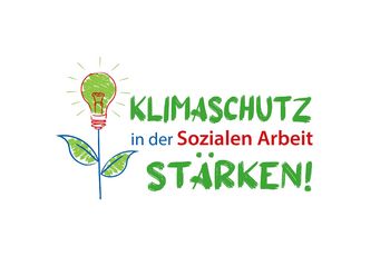 Das Bild zeigt das Projektlogo des Projekts "Klimaschutz in der Sozialen Arbeit stärken"