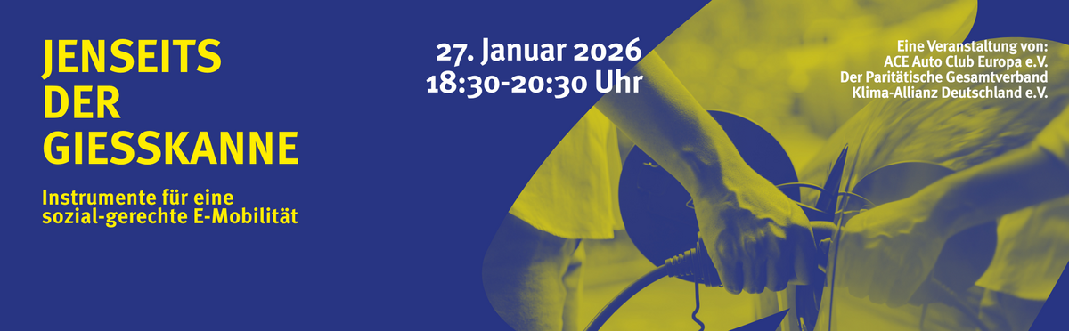 Banner mit dem Titel der Veranstaltung sowie den Eckdaten und den Namen der Veranstalter