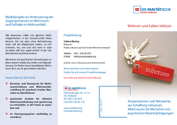 Flyer Projekt Inklusion