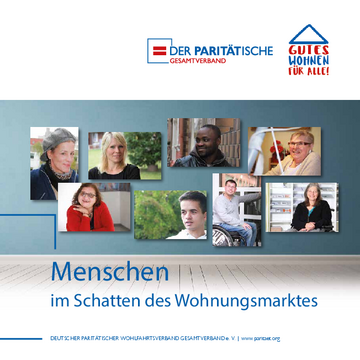 Broschüre: Menschen im Schatten des Wohnungsmarktes