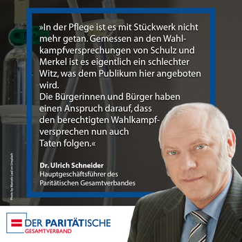 Zitat aus Pressemeldung und Foto von Ulrich Schneider