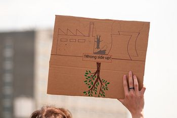 Schild auf einer Demonstration Foto: Pixabay