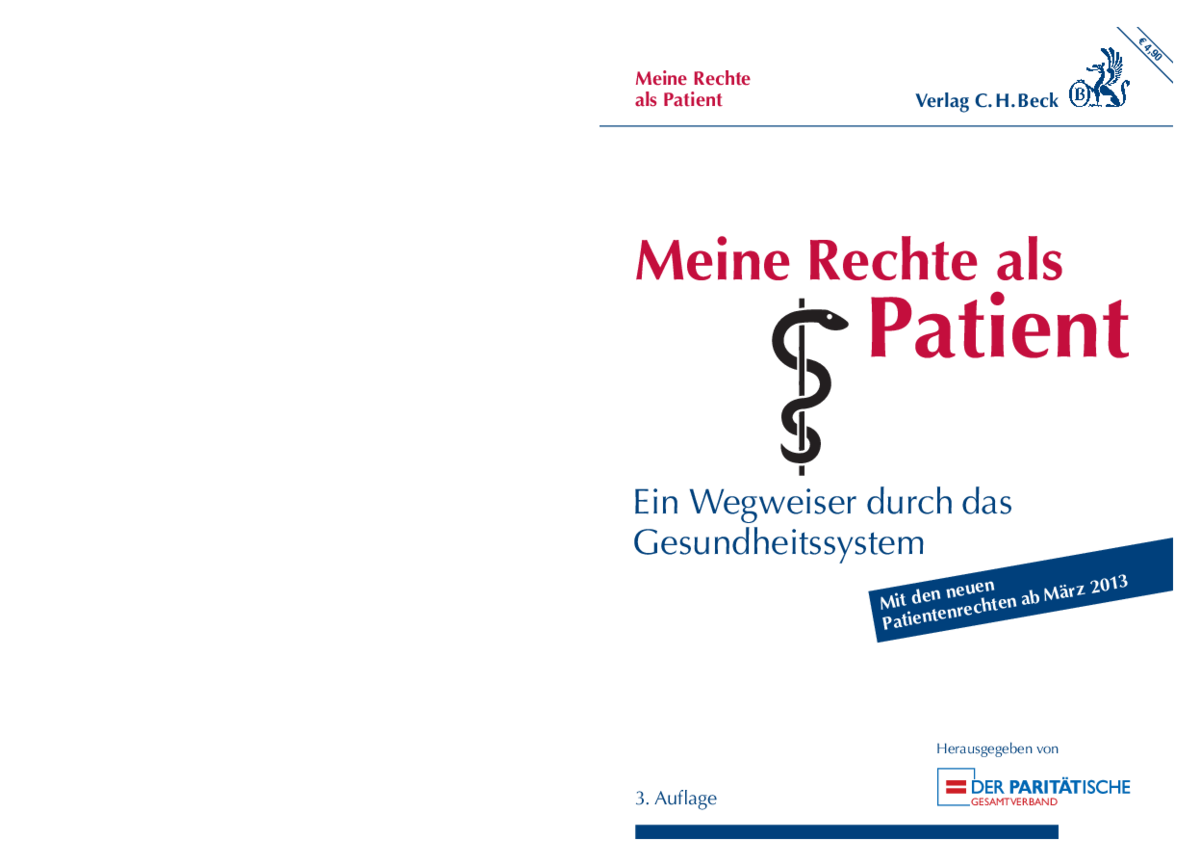 Ihre Rechte als Patient