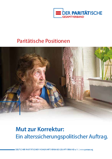 Publikation: Mut zur Korrektur: ein alterssicherungspolitischer Auftrag.