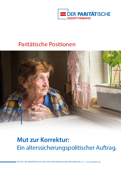 Publikation: Mut zur Korrektur: ein alterssicherungspolitischer Auftrag. Publikation: Mut zur Korrektur: ein alterssicherungspolitischer Auftrag.