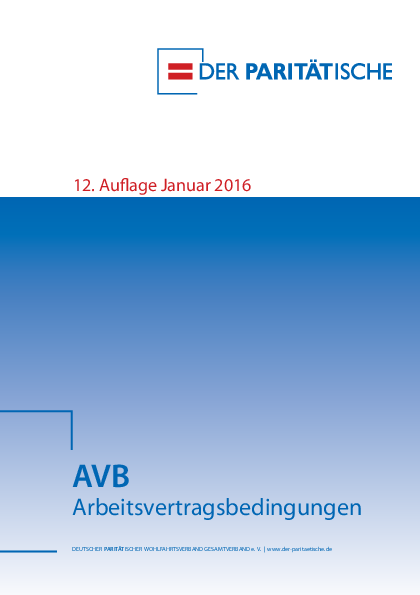 AVB-Arbeitsvertragsbedingungen des Paritätischen