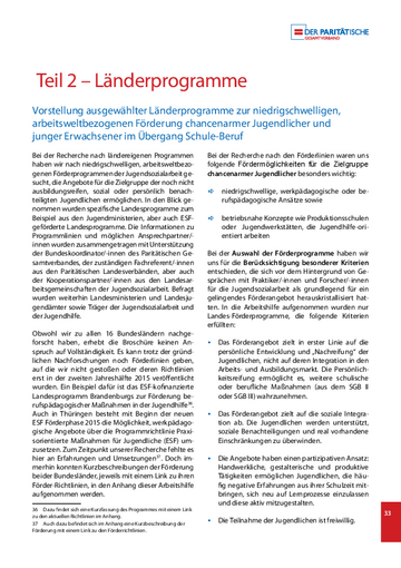 Arbeitshilfe 14 - Länderprogramme Bayern, Hessen