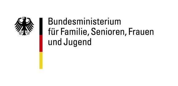 Logo Bundesministerium für Familie, Senioren, Frauen und Jugend (BMFSFJ)