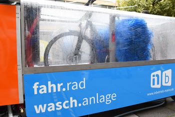 Fahrradwaschanlage Foto: in.betrieb