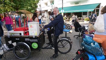 Sperrgutmitnahme auf dem Lastenrad (Foto: NHU)