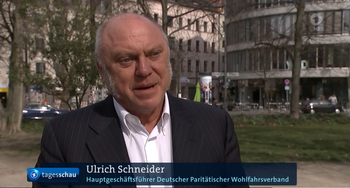 Ulrich Schneider in der Tagesschau