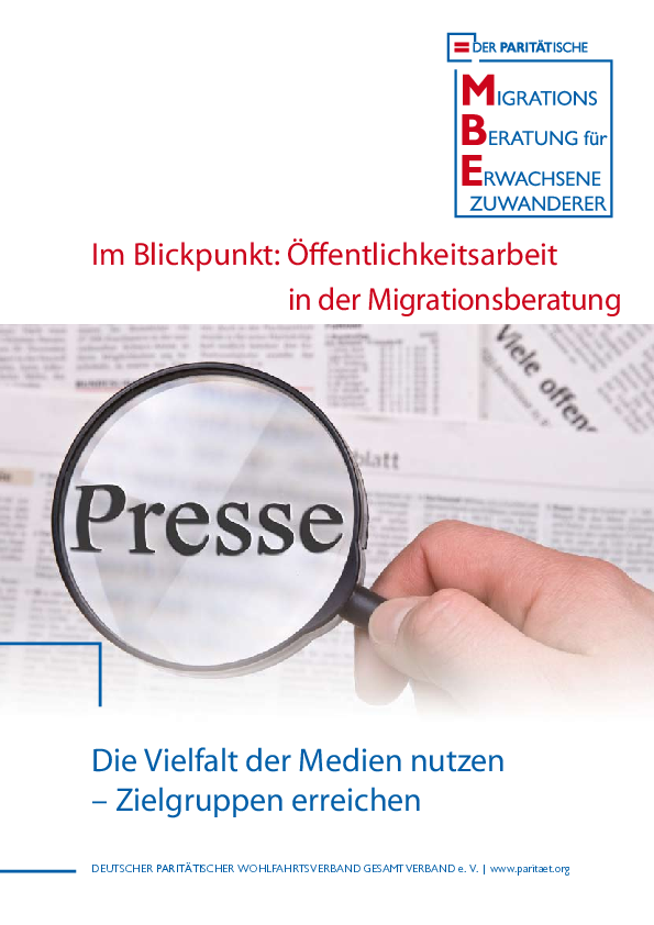Öffentlichkeitsarbeit MBE